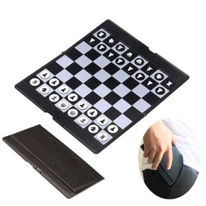 Kokosun Mini Wallet Chess Set (7.9-Inch), Magnetic Travel Folding Chess Board Game, Educational Toys/Gift For Kids And Adults