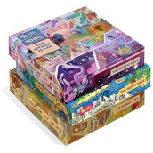 Magic Puzzles 3-Pack  Series One  The Happy Isles, The Mystic Maze, & The Sunny City  1000 Piece Jigsaw Puzzles from The Magic Puzzle Company