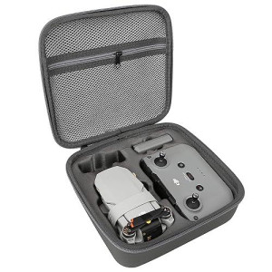 Flyekist Storage Bag For Dji Mini 2-Newest Mini 2 Drone Case Hard Shell Travel Carrying Case Compatible With Dji Mini 2 Drone And Accessories-Grey.