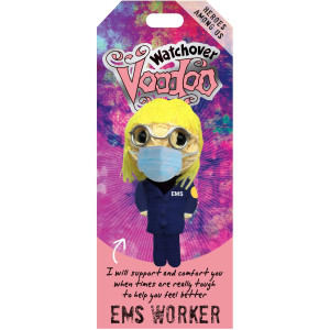 Watchover Voodoo - String Voodoo Doll Keychain - Novelty Voodoo Doll For Bag, Luggage Or Car Mirror - Ems Worker Voodoo Keychain, 5 Inches
