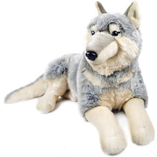 Viahart Winry The Wolf - 27 Inch (Not Including Tail Measurement) Stuffed Animal Plush Dog - By Tiger Tale Toys