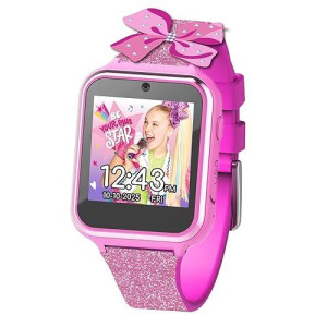 Accutime Kids Nickelodeon Jojo Siwa Educational Learning Touchscreen Smart Watch Toy For Girls, Boys, Toddlers - Selfie Cam, Learning Games, Alarm, Calculator, Pedometer & More (Model: Joj4347Az)
