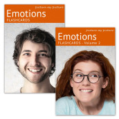 Picture My Picture Feelings And Emotions Flash Cards Volume 1 And 2 | 80 Emotion Development Language Photo Cards | Speech Therapy Materials And Esl Materials