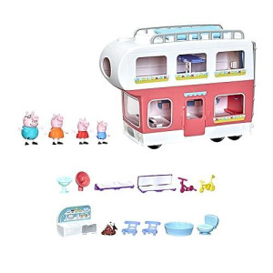 Peppa Pig Peppas Adventures Peppas Family Motorhome Preschool Toy, Vehicle To Rv Playset, Plays Sounds And Music, Ages 3 And Up