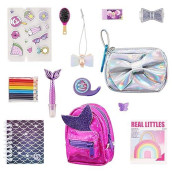 REAL LITTLES - collectible Micro Backpack and Micro Handbag with 12 Micro Working Surprises Inside, Multicolor (25324)