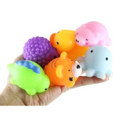 Set Of 6 Jumbo Mochi Squishy Animals - Cute Kawaii - Sensory, Stress, Fidget Party Favor Toy (Random Animals)