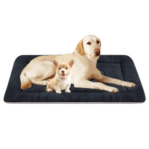 Large Dog Bed 48 Inch Crate Bed Pad Mat Soft Washable Pet Beds Non Slip Mattress Kennel Pads
