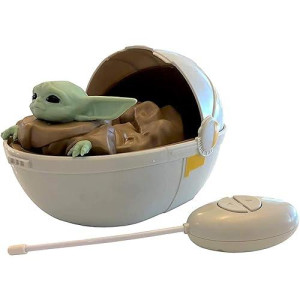 Mandalorian Star Wars The Baby Yoda The Child In Pram - Remote Control Crib Car,Green