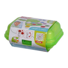 Simba 104010179 Abc Egg Shape Sorter, 6 Eggs With Colourful Shapes To Discover, Sort, Baby Toy, 7 Cm, From 12 Months