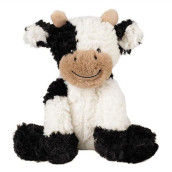 Hopearl Adorable Plush Cow Toy Floppy Dairy Cattle Soft Stuffed Animal Cute Birthday For Boys Girls Kids Toddlers 9