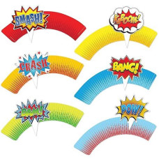 Beistle Hero Cupcake Wrappers