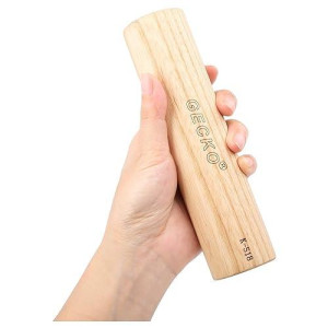 Gecko Maracas Sand Hammer Percussion Shaker Instrument, Wooden Natural Maracas For Adults, Used In Live Performances And Concerts, Suitable For Kahun Drummers, Guitarists And Singers