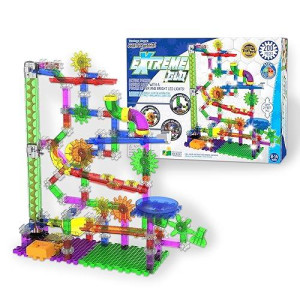 The Learning Journey: Techno Gears Marble Mania - Extreme Glo (200+ Pcs) - Glow In The Dark Marble Run For Kids Ages 6 And Up - Award Winning Toys