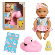 Waterbabies Doll Bathtime Fun Flamingo, Support A Partnership With Charity: Water, Water Filled Baby Doll, Kids Toys For Ages 3 Up By Just Play