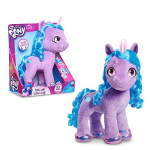 My Little Pony Sing And Glow Izzy, 13-Inch Lights And Sounds, Musical Plush, Sings, Stuffed Animal, Horse, Kids Toys For Ages 3 Up By Just Play