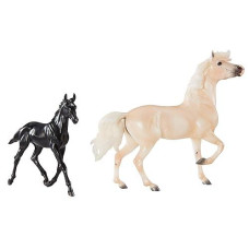 Breyer Horses Traditional Series Encore & Tor | 2 Horse Set | Horse Toy Model | 1:9 Scale | Model 1840, White