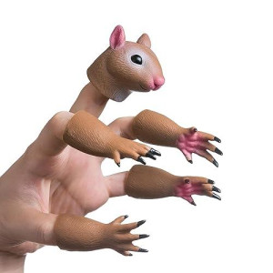 Aqkilo� Squirrel Finger Puppet Set, Animals Puppet Show Theater Props, Novelty Toys Weird Stuff Gifts