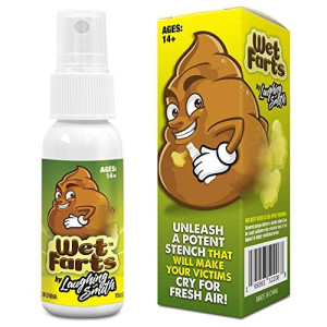 Laughing Smith - Wet Farts - Potent Stink Spray - Extra Strong Stink - Hilarious Gag Gifts & Pranks For Adults Or Kids - Prank Stink Stuff - Non Toxic - Smells Like Really 'Bad' Gas