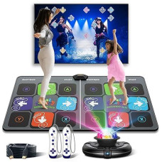 Fwfx Dance Mat Games For Tv - Wireless Musical Electronic Dance Mats With Hd Camera, Double User Exercise Fitness Non-Slip Dance Step Pad Dancing Mat For Kids & Adults, Gift For Boys & Girls