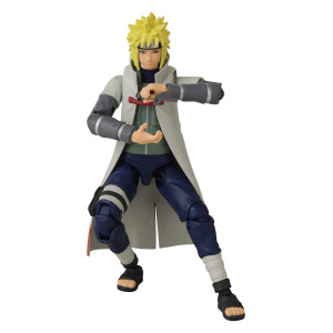 Anime Heroes Official Naruto Shippuden Action Figure - Namikazeminato - Poseable Action Figure With Swappable Hands And Accessories 36905