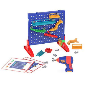 Educational Insights Design & Drill?Marble Maze, Marble Run Stem Toy, Over 50 Pieces, Ages 5+