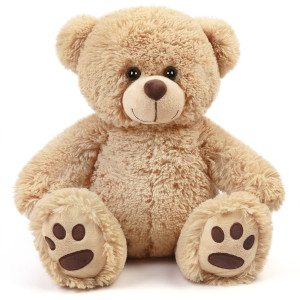 Lotfancy Teddy Bear Stuffed Animal, 17'' Large Brown Bear Plush Toy, Gift For Kids Girls Boys Babies, Cute Plushies Decoration