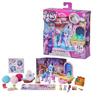 My Little Pony: A New Generation Movie Story Scenes Critter Creation Izzy Moonbow - Toy With 25 Accessories And 3-Inch Purple Pony