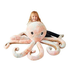 Ikasa Giant Octopus Stuffed Animal Jumbo Plush Toy,30" Soft Toy Large Cute Huge Jumbo Kawaii Fluffy Big Size Fat Oversized Plushie,Gifts For Kids