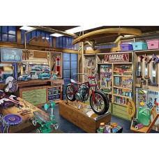 Lavievert Jigsaw Puzzle 1000 Piece Puzzle For Adults And Kids - Garage