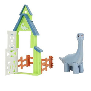 Dino Ranch Action Pack Featuring Brontosaurus - 4 Fence Pieces To Connect- Four Styles To Collect - Toys For Kids Featuring Your Favorite Pre-Westoric Ranchers