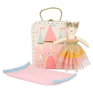 Meri Meri Castle & Princess Cat Mini Suitcase Doll (Pack Of 1)