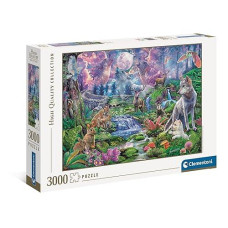 Clementoni 33549, Forest Animals In Moonlight Collection Puzzle For Adults And Children - 3000 Pieces, Ages 10 Years Plus
