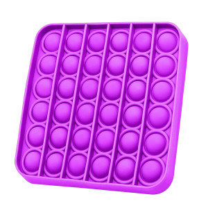 Radbizz Push Pop Bubble Fidget Sensory Toy - For Autism, Stress, Anxiety - Kids And Adults (Purple Square)