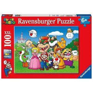 Ravensburger Super Mario - 100 Piece Jigsaw Puzzles For Kids Age 6 Years Up - Extra Large Pieces
