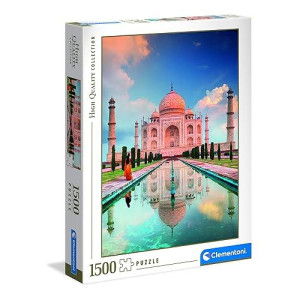 Clementoni Collection 31818, Taj Mahal Puzzle For Children And Adults - 1500 Pieces, Ages 10 Years Plus, Multi Coloured