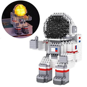 Finger Rock Astronaut Mini Building Blocks Micro Building Kits For Kids And Adults 12-15 Space Toys Gifts - Compatible With Nano(1008 Pieces)