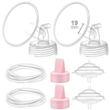 Maymom Pump Part Compatible With Spectra S2 Spectra S1 9 Plus Breastpump Replace Spectra Pump Part Replace Spectra S1 Accessories Spectra Flange Spectra Duckbill Valve (Flange 19Mm Pink Valve)