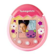 Tamagotchi 42901 Bandai Pix-The Next Generation Of Virtual Reality Pet With Camera, Games And Collectable Characters-Floral, Pink