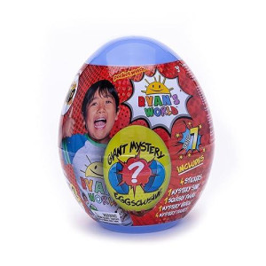 Ryan'S World Giant Egg - Series 7 - Giant Egg Is Filled With Surprises - Be Just Like Ryan When Unboxing - 4 Figures