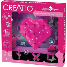 Creatto Shining Sweetheart & Lovable Stuff Light-Up 3D Puzzle Kit | Includes Creatto Puzzle Pieces To Make Your Own Illuminated Craft Creations, Diy Activity Kit, Led Lights, Great For Valentine'S Day