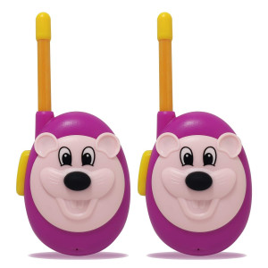 Walkie Talkies For Kids Cute Toy Of Age 3-12 Boys Girls Toddler Gift, 2 Way Radio Indoors Outdoors Cartoon Handheld Interphone For Outside Adventure Game, 2 Pack