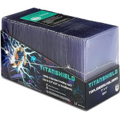 TitanShield 3" x 4" Toploaders Top Loader Sleeves for Collectible Trading Cards (100 ct.)