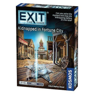 Exit: Kidnapped In Fortune City| Exit: The Game - A Kosmos Game | Family-Friendly, Card-Based At-Home Escape Room Experience For 1 To 4 Players, Ages 12+