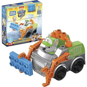 Mega Bloks Paw Patrol Rocky'S City Recycling Truck, Building Toys For Toddlers, 3 Years And Up (11 Pieces)
