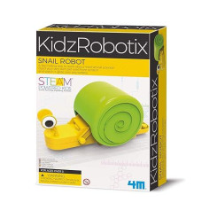 Toysmith 4M Snail Robot From Kidzrobotics, A Fascinating Way To Learn About Mechanical Science! Build Your Very Own Pet Snail And Watch It Glide, Ages 8