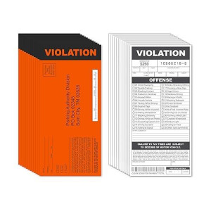 Fake Parking Tickets Prank - Qty 25, Joke Violation Parking, Funny Gag Pretend Police Traffic And Safety Car Citations, Kid Friendly