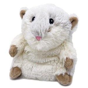 Warmies Junior Hamster Heatable And Coolable Weighted Stuffed Animal Plush - Comforting Lavender Aromatherapy Animal Toys - Relaxing Weighted Stuffed Animals For Anxiety