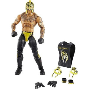 Wwe Mattel Top Picks Elite Rey Mysterio 6-Inch Action Figure With Deluxe Articulation For Pose And Play, Life-Like Detail, Authentic Ring Gear & Accessory,Multi,Gvc01