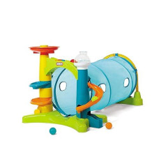 Little Tikes Learn & Play 2-In-1 Activity Tunnel With Ball Drop Game, Windows, Silly Sounds, Music, Accessories, Collapsible For Easy Storage- Gifts For Kids, Toy For Boys Girls Age 1 2 3 Year Olds