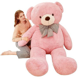 Ikasa Giant Teddy Bear Plush Toy Stuffed Animals (Pink, 70 Inches)
